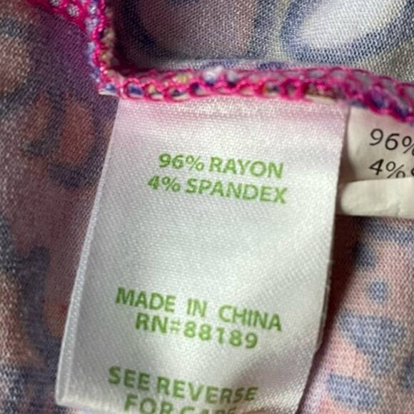 Lilly Pulitzer Women's Short Dress XS Pink Sea & Be Seen Abstract Strapless Mini - Picture 5 of 6